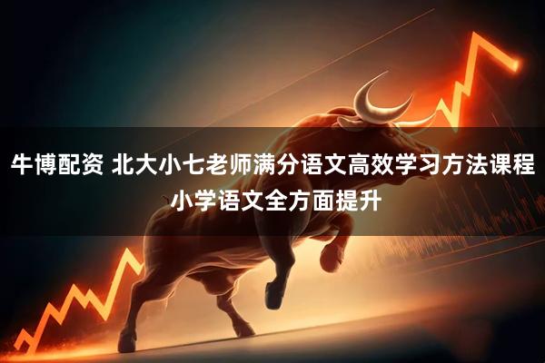 牛博配资 北大小七老师满分语文高效学习方法课程 小学语文全方面提升