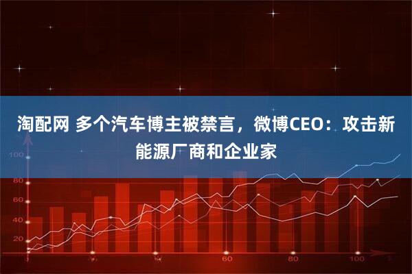 淘配网 多个汽车博主被禁言，微博CEO：攻击新能源厂商和企业家